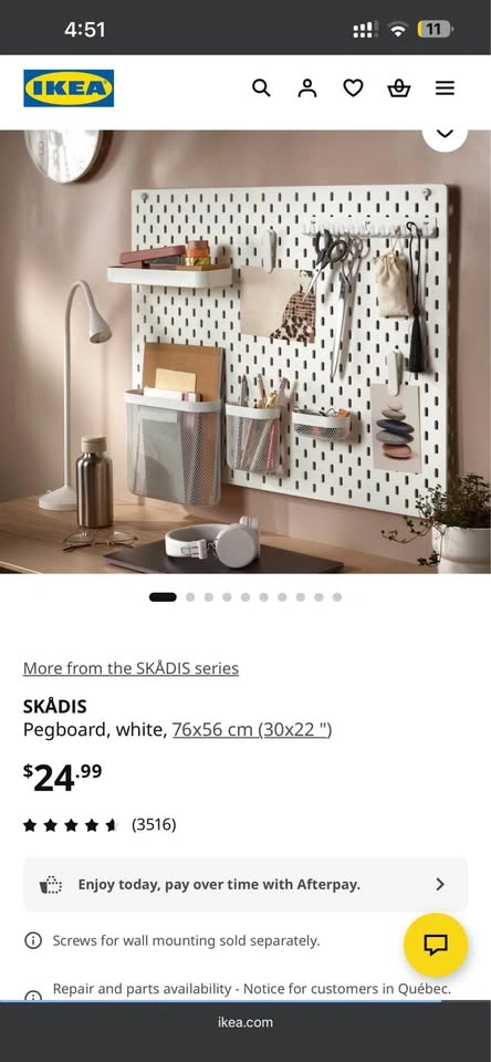 Brand New IKEA Pegboard - photo 2