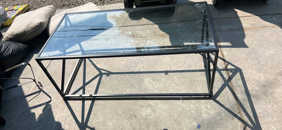 Coffee table and side table - Black and Glass Modern - photo 2