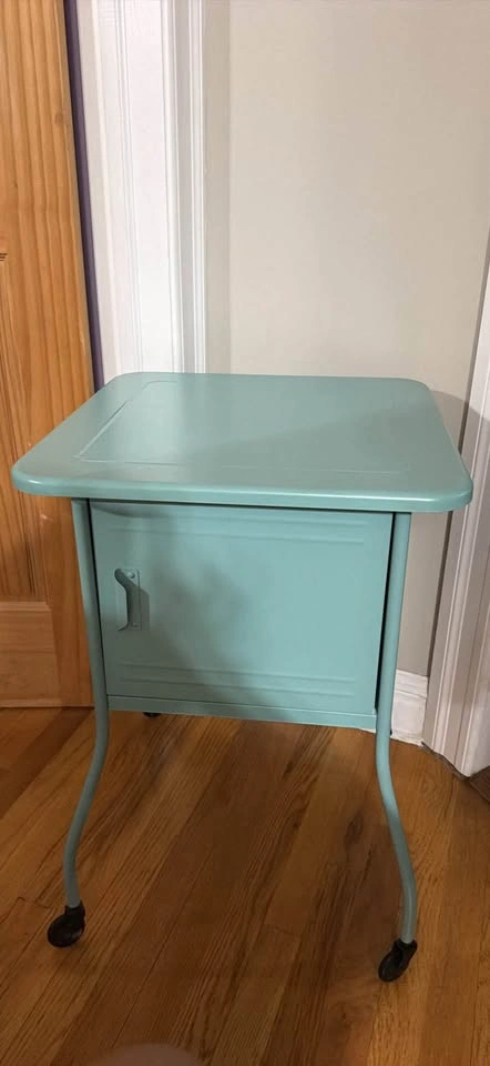 IKEA VETTRE Light Blue Turquoise Bedside Table - photo 2