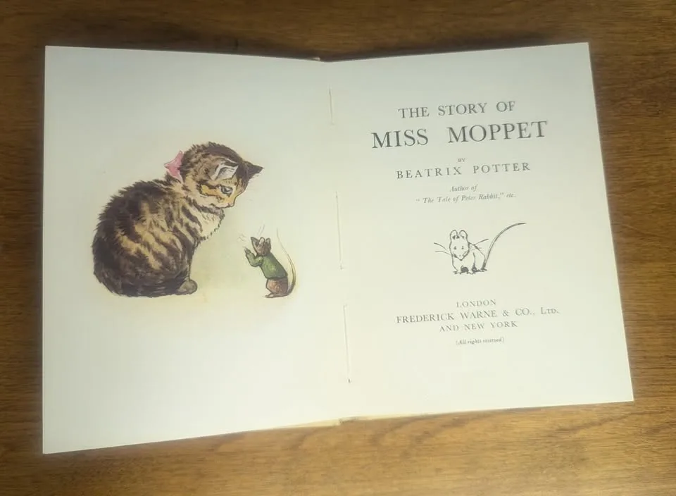 Miss Moppet By Beatrix Potter - Vintage Printing image indicator(3)