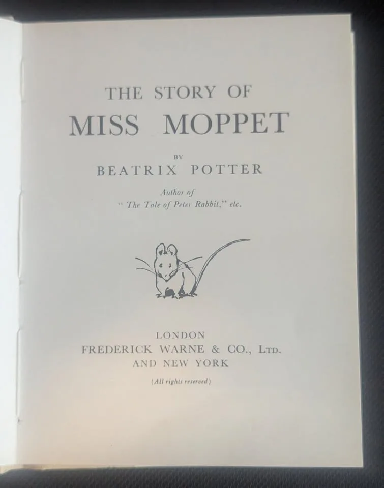 Miss Moppet By Beatrix Potter - Vintage Printing image indicator(4)