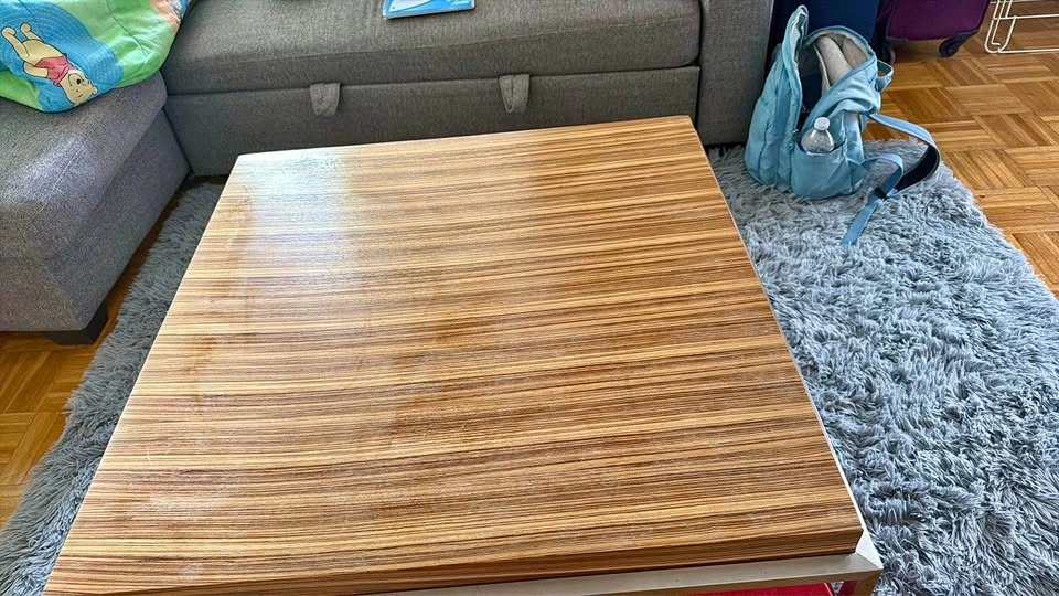 Zebrawood Pattern Square Coffee Table