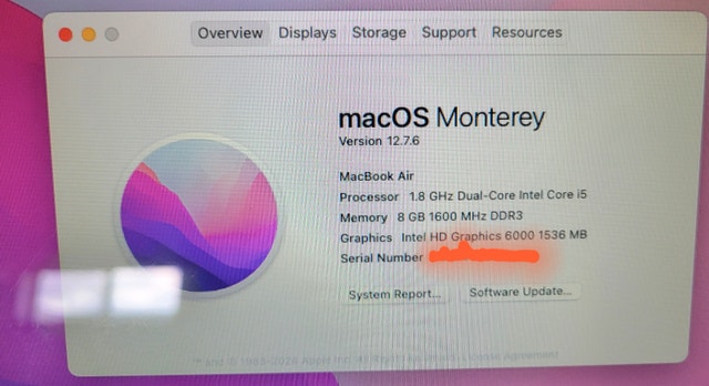 Macbook Air (2017) Laptop with Charger - photo 4