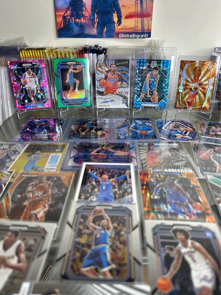 Oklahoma City Thunder Card Lot With Auto & A Jersey - photo 2