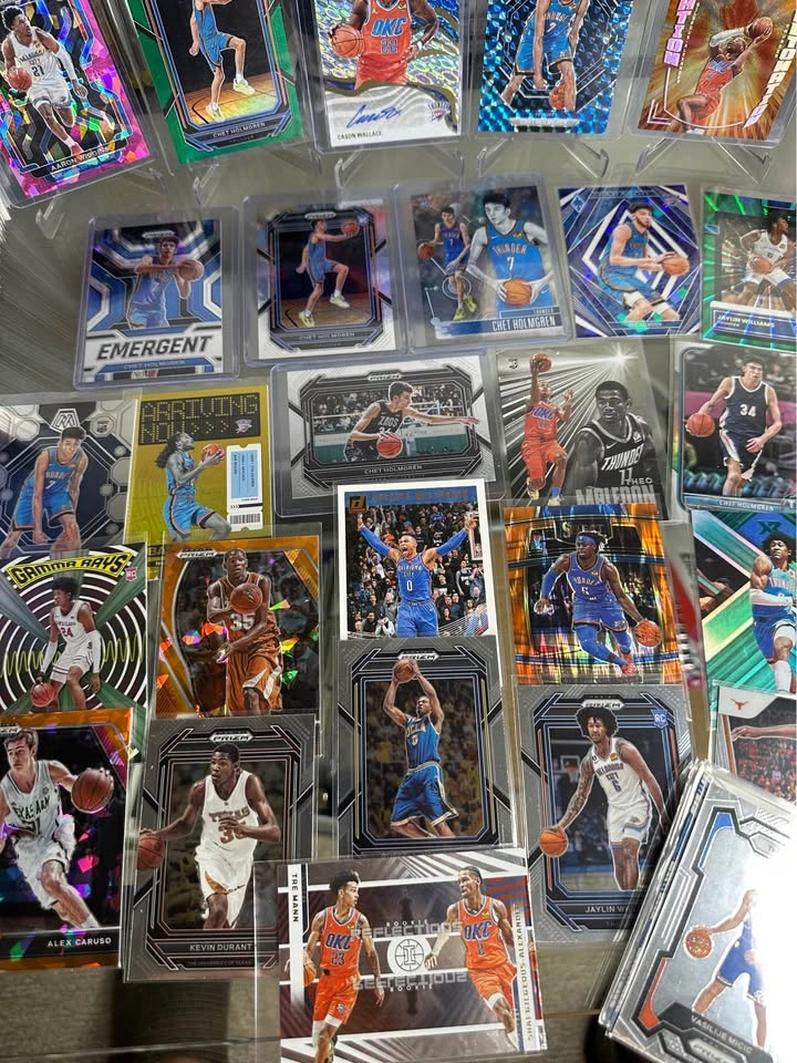 Oklahoma City Thunder Card Lot With Auto & A Jersey - photo 3
