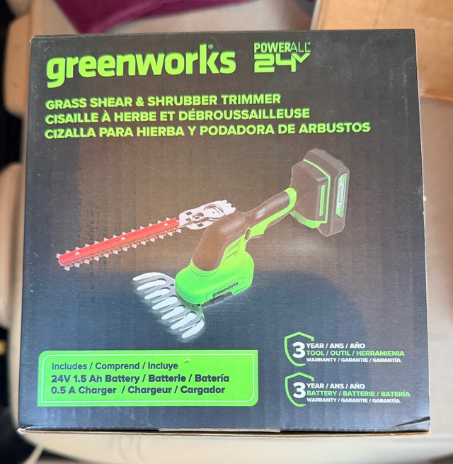 24V Cordless Greenworks Lawn/Garden Tools w/ Batteries - photo 4
