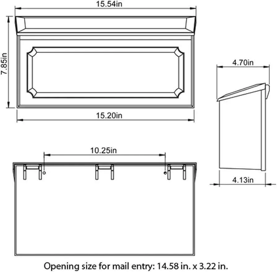NEW Architectural Mailboxes Windsor Mailbox White image indicator(3)