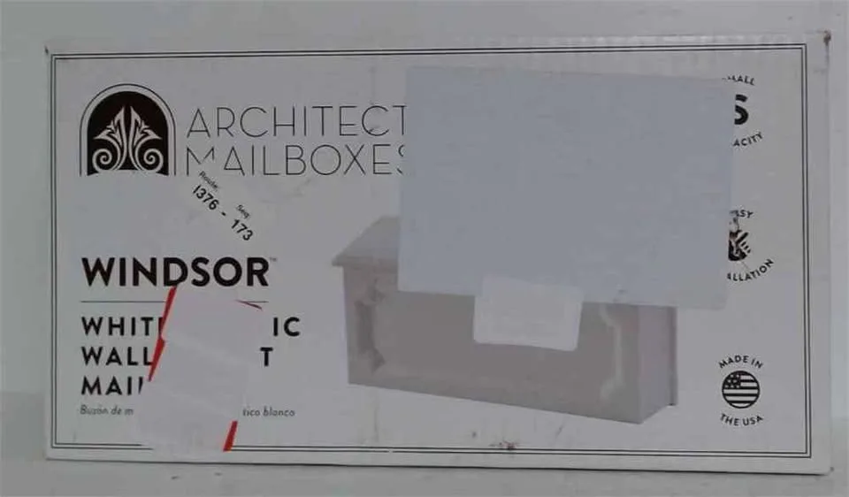 NEW Architectural Mailboxes Windsor Mailbox White image indicator(5)