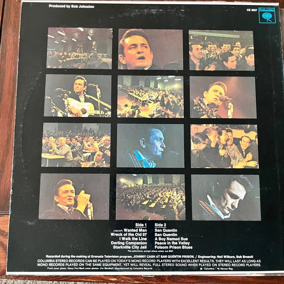 Johnny Cash At San Quentin Vinyl Record - photo 4