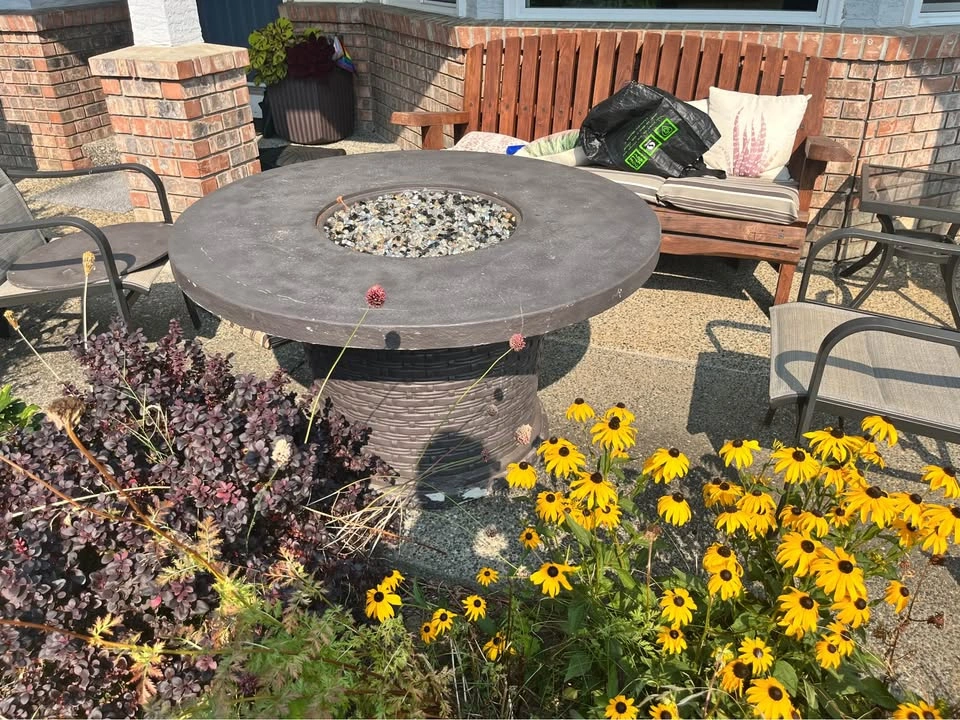 4 foot Round Propane Fire Pit Table - photo 2