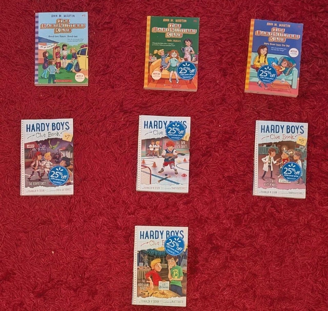 Hardy Boys & Baby-Sitters Club Kids Book Bundle