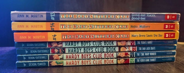 Hardy Boys & Baby-Sitters Club Kids Book Bundle - photo 2