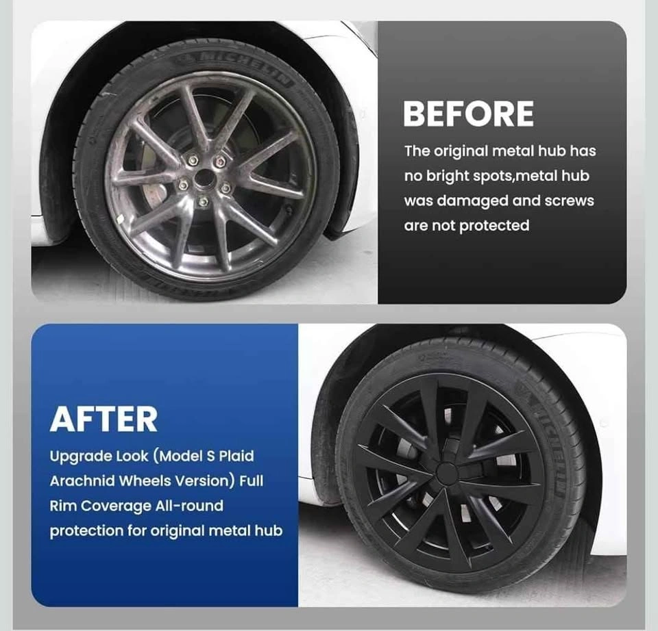 Klutchtech 18 Inch Aero Wheel Covers for Tesla Model 3 - photo 4