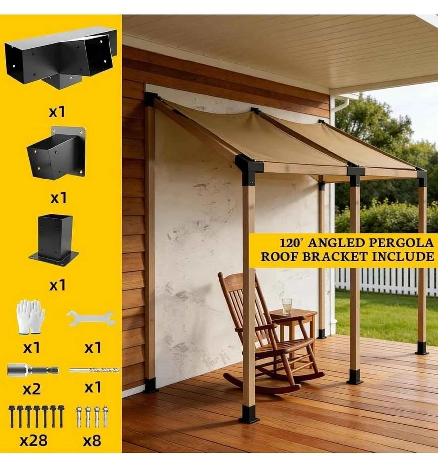 Qrooviiy 30° 4-Way Pergola Bracket Kit - photo 4