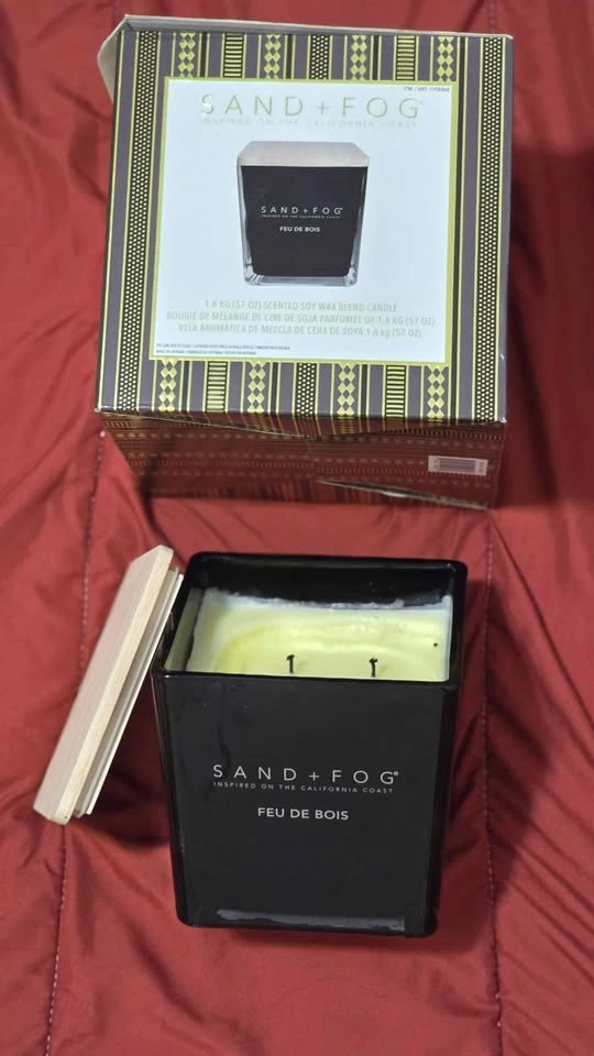 Sand + Fog Feu De Bois AND Sea & Sand Coconut & Palm Scented Can