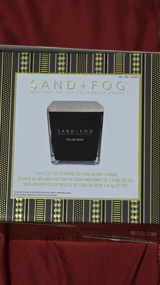 Sand + Fog Feu De Bois AND Sea & Sand Coconut & Palm Scented Can - photo 3