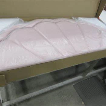 Everly Quinn Full Bed with Seashell Headboard Pink Velvet - photo 4
