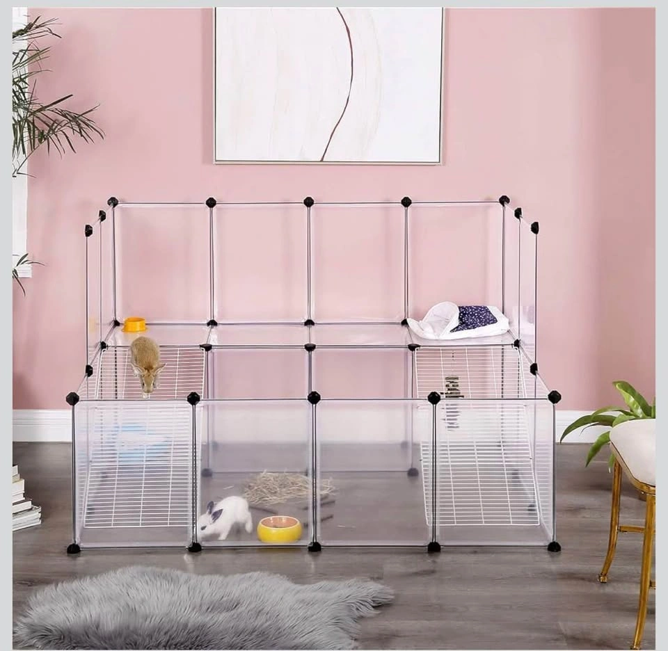 New Guinea Pig Playpen with Ramp, Rabbit Cage, Pet Fence - photo 2