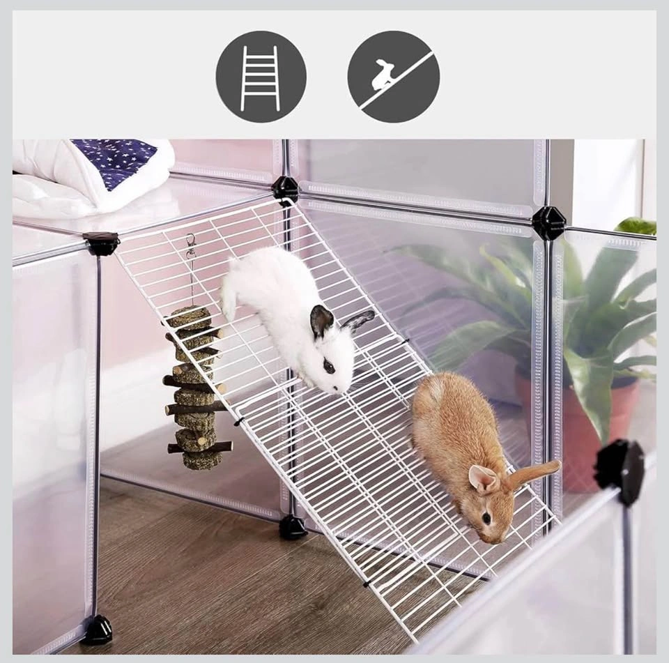 New Guinea Pig Playpen with Ramp, Rabbit Cage, Pet Fence - photo 4