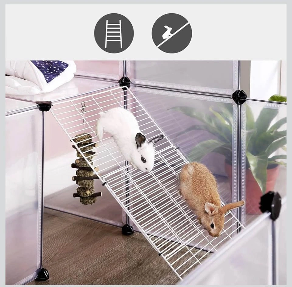 New Guinea Pig Playpen with Ramp, Rabbit Cage, Pet Fence - photo 5
