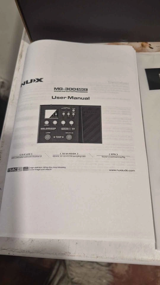 NUX MG-300 MKII Modeling Guitar Processor - photo 2