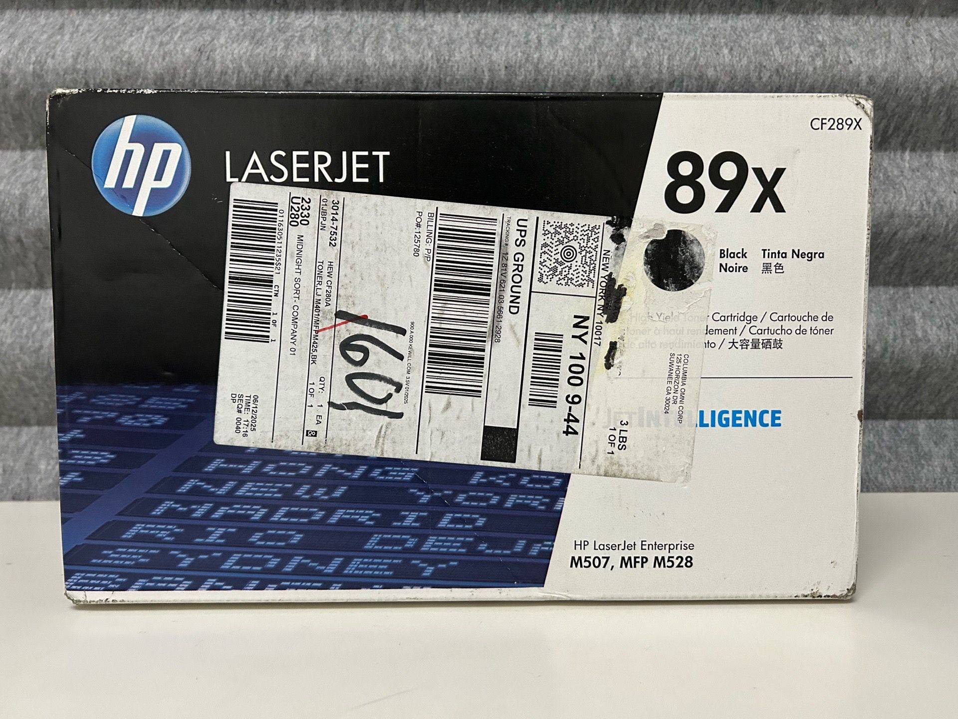 HP 89X Black High-Yield Toner Cartridge CF289X