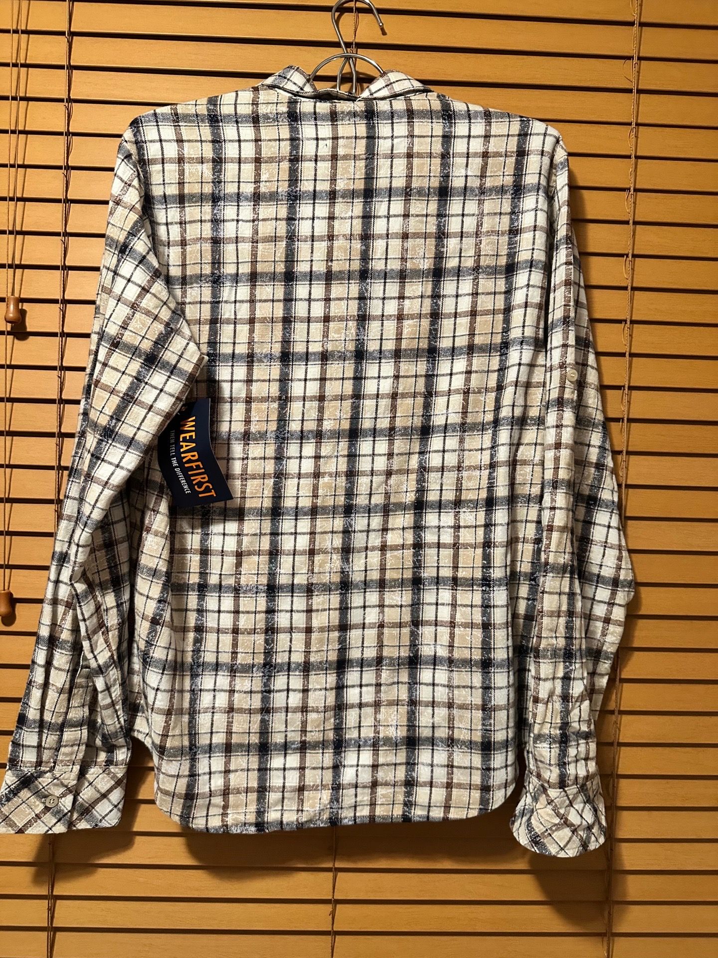 Wear first Button Front Flannel Shirt Heavy Cotton - photo 2