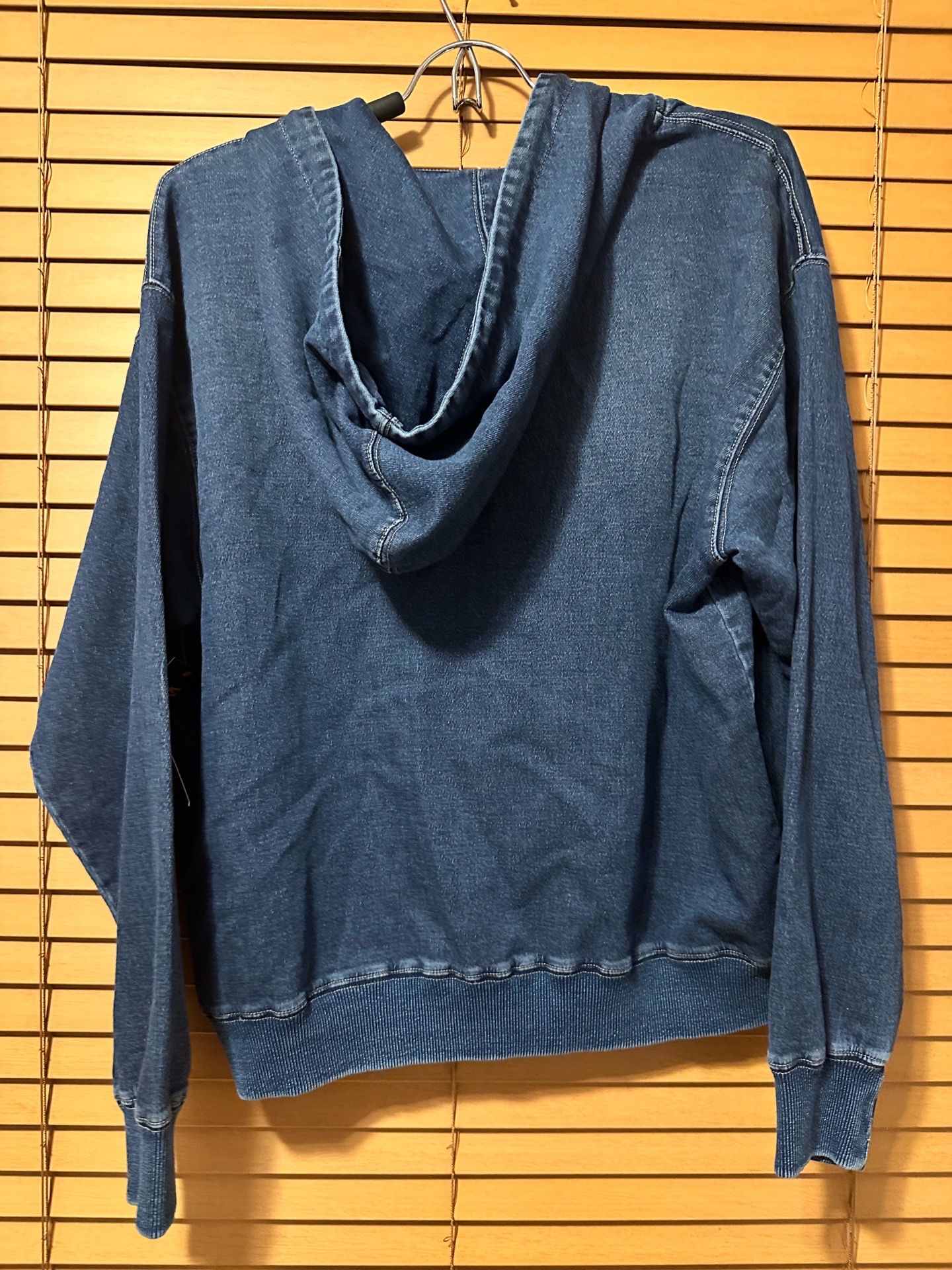 Wear first Plus Washed Denim Zip Up Hoodie - photo 2