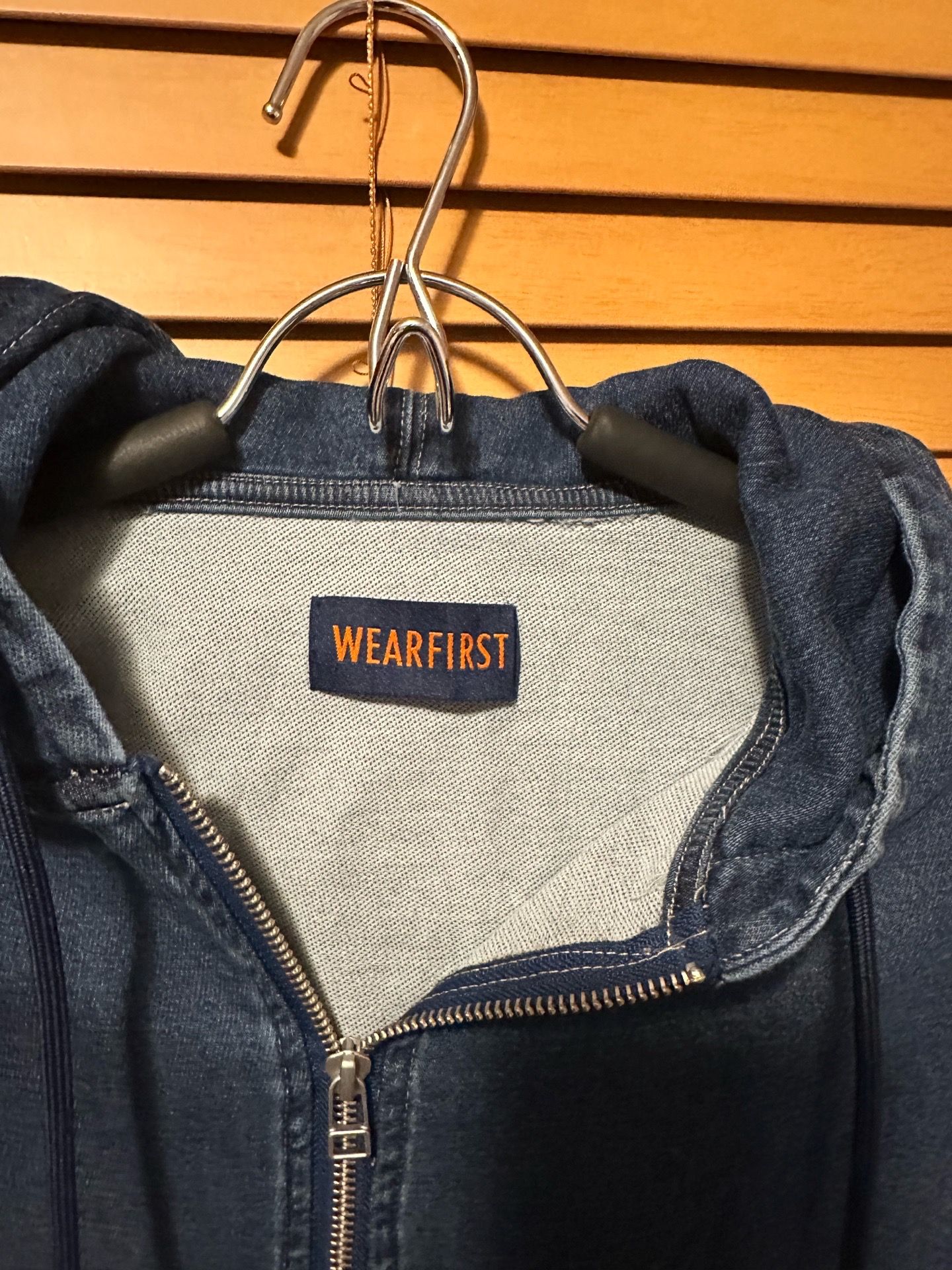 Wear first Plus Washed Denim Zip Up Hoodie - photo 3