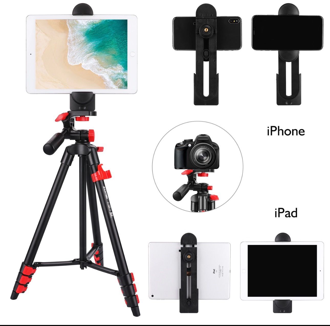 ZOMEi T70 Tripod with Remote and Phone Holder - photo 5