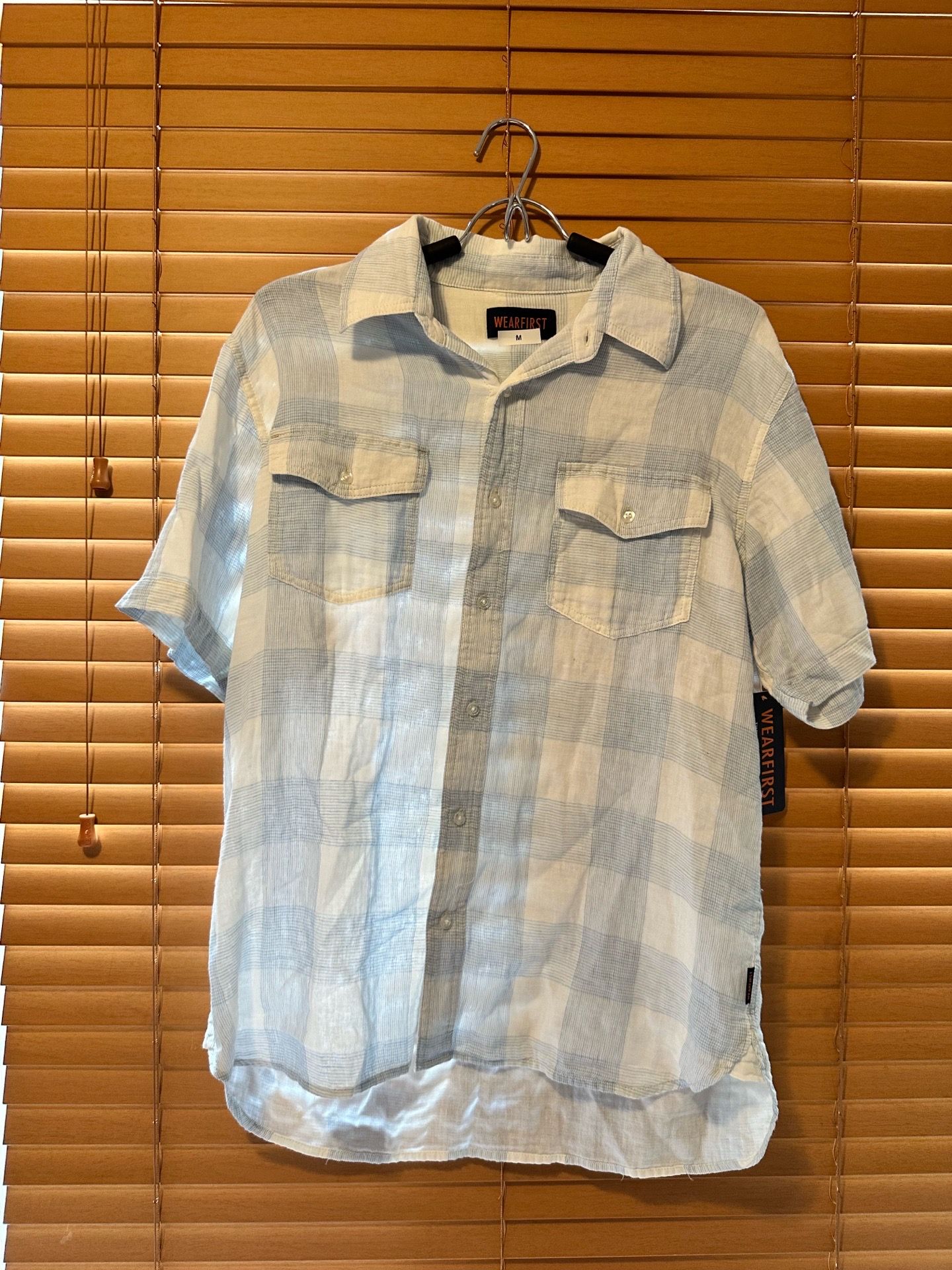 Wear first Soft Western Plaid Short Sleeve Shirt