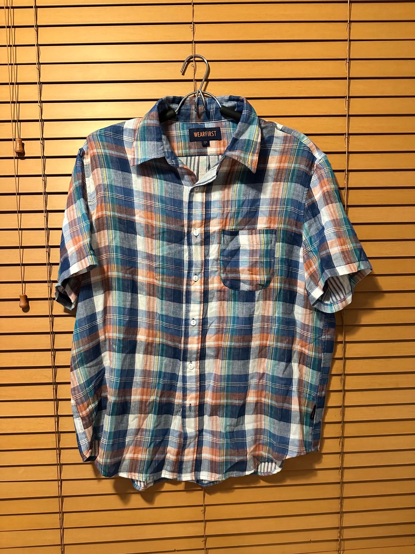 Harbor Bay Men's Cool & Dry Plaid Short Sleeve Shirt