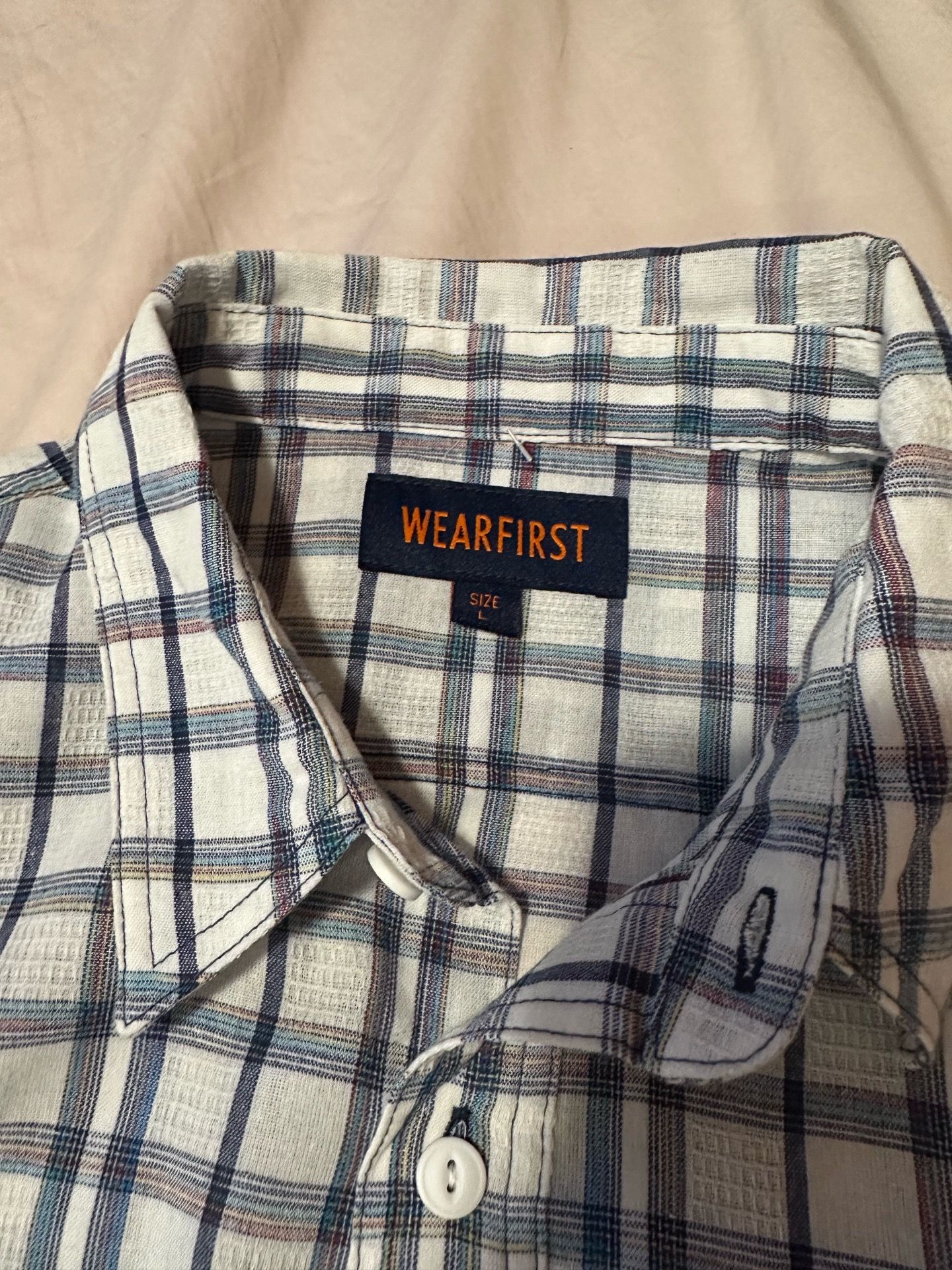 Wear first Traditional Fit Plaid Short Sleeve Button Up Shirt - photo 3