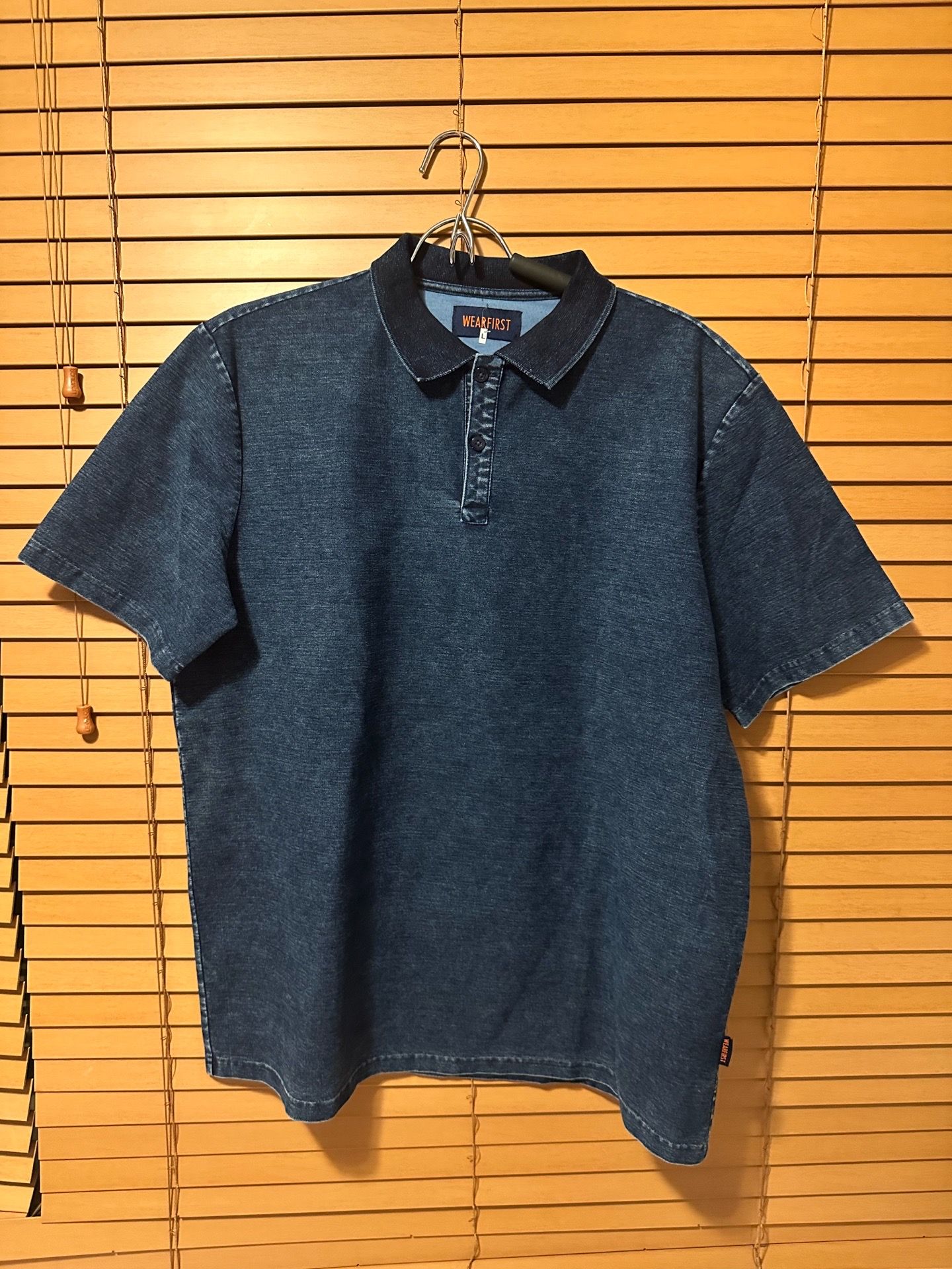Wear first blue jean wash shirt