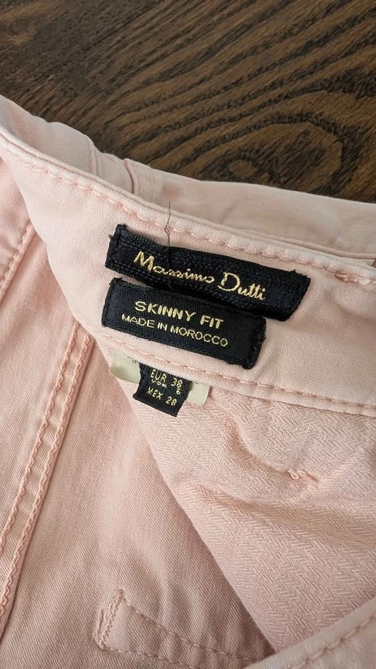 Massimo Dutti blush pink Skinny Jeans- US6 - photo 4