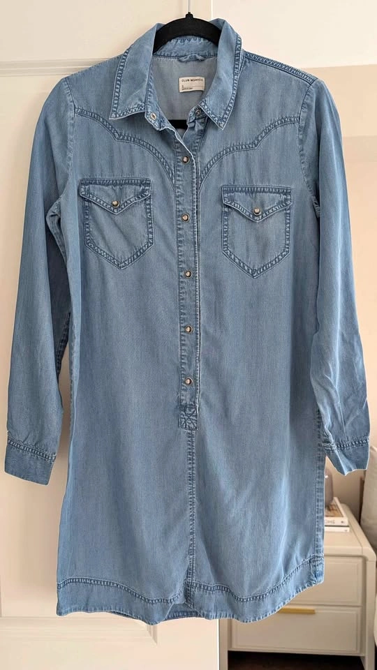 Club Monaco Denim Shirt Dress - size 2 - photo 2