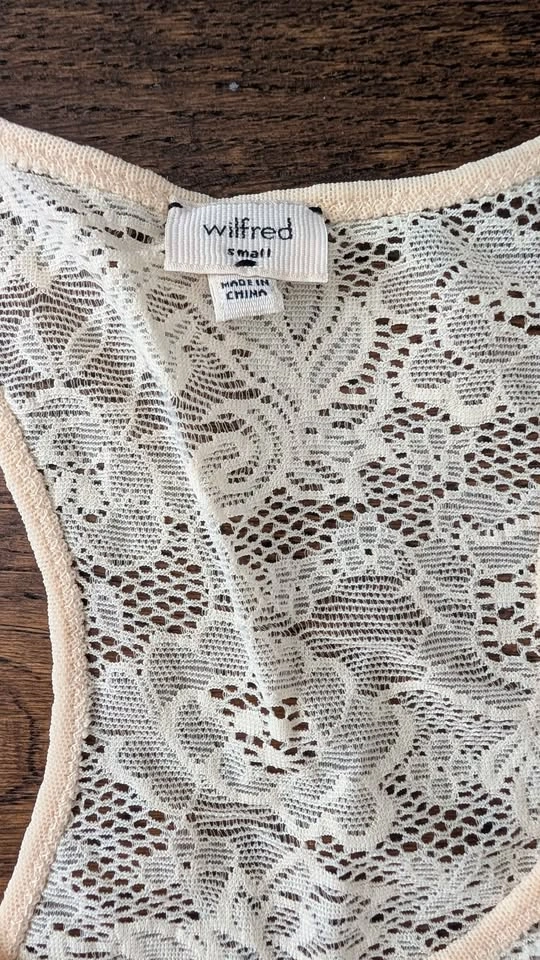 NEW Aritzia Wilfred Long Lace Tank Top - Small - photo 3