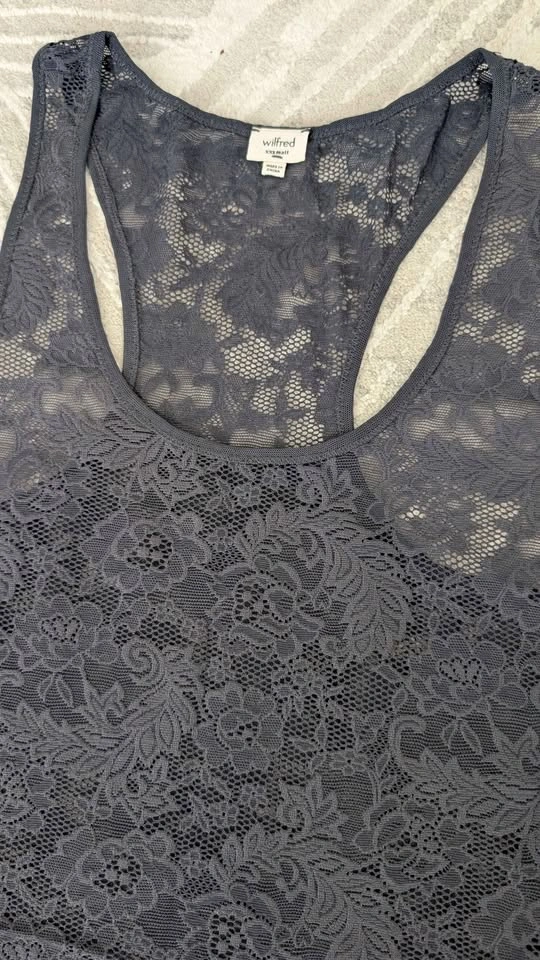 NEW Aritzia Wilfred Long Lace Tank Top - XXS - photo 2