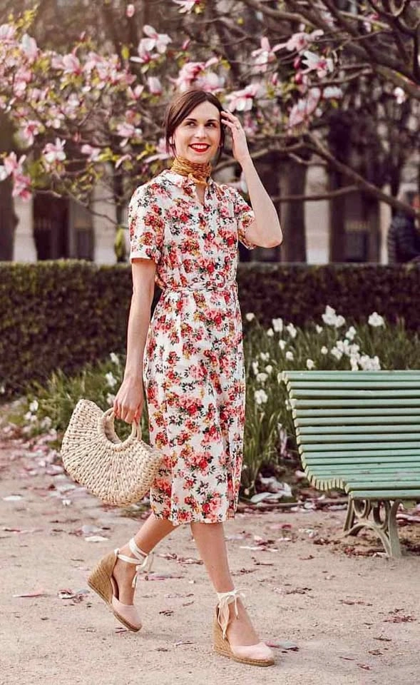 NWOT Sézane Adele Floral Dress