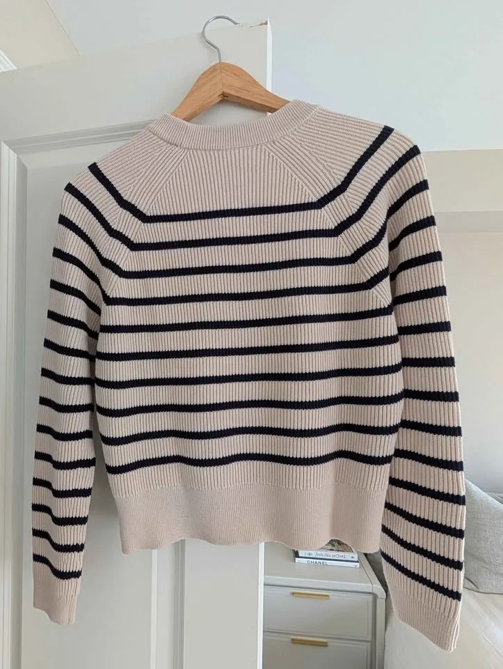 NWOT Sézane Sami Jumper Navy Stripes - Small - photo 3