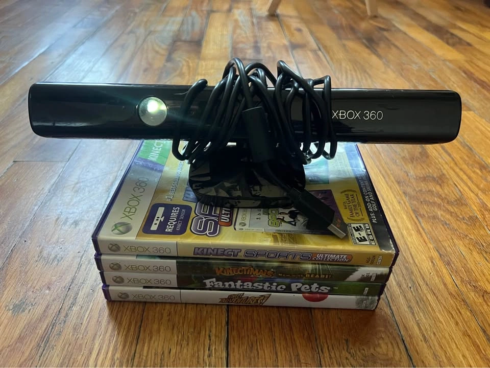xbox 360 e 250gb, kinect, controller, 4 games, wires all include - photo 4