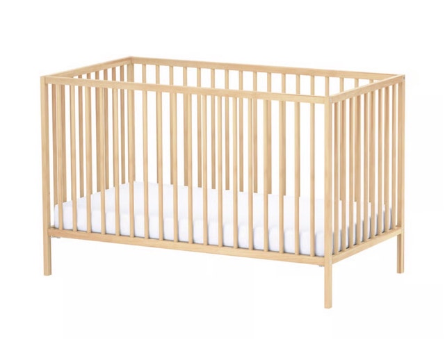 IKEA SNIGLAR Crib & Matching Change Table
