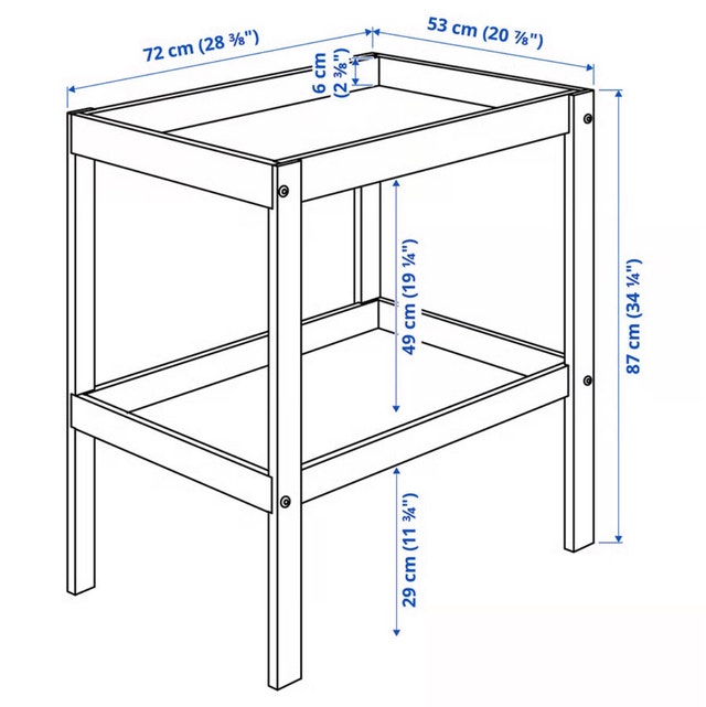 IKEA SNIGLAR Crib & Matching Change Table - photo 5