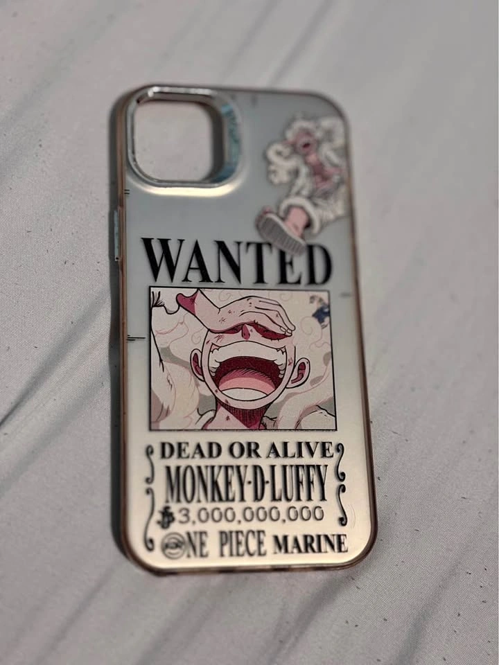 Iphone 15 plus case Gear 5 Luffy Wanted Poster