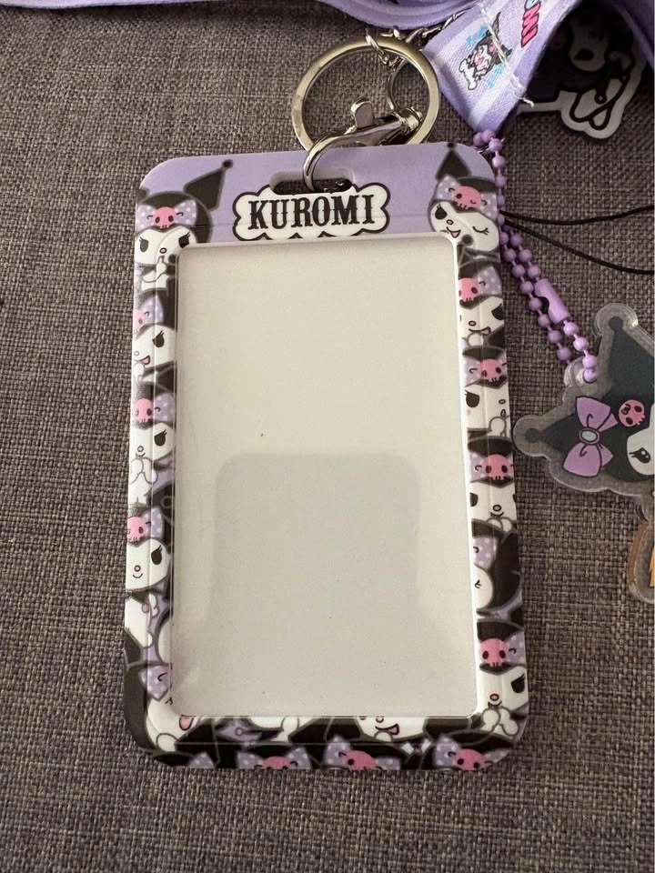 Sanrio Kuromi Lanyard/ ID Holder Keychain - photo 5