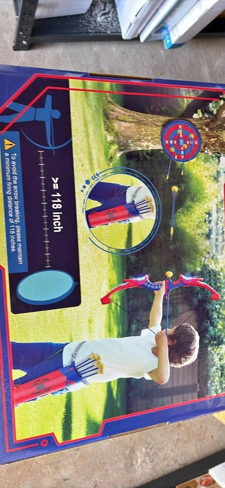 Spider-Man Archery Set with Target and Arrows