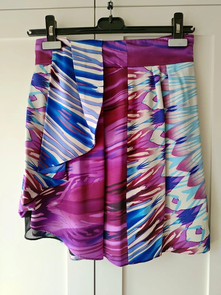 NWOT Costa Blanca Silk Mini Skirt - Small - photo 2
