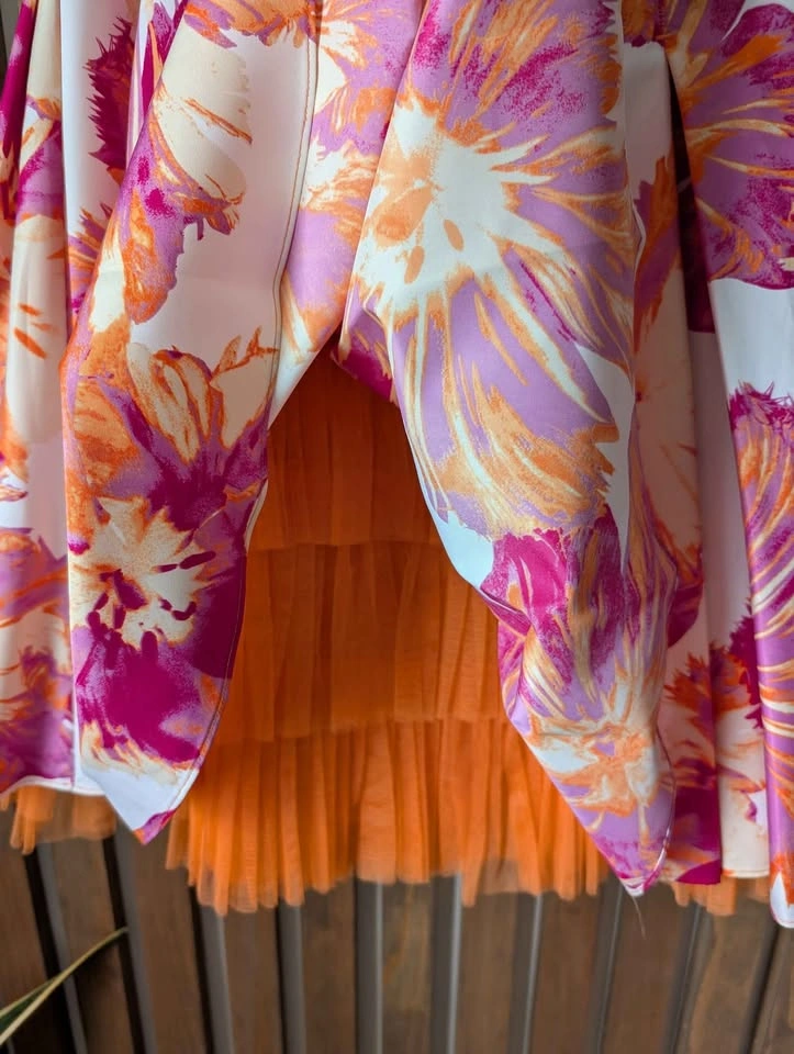 Stunning French Floral A-line Skirt - US6 - photo 3