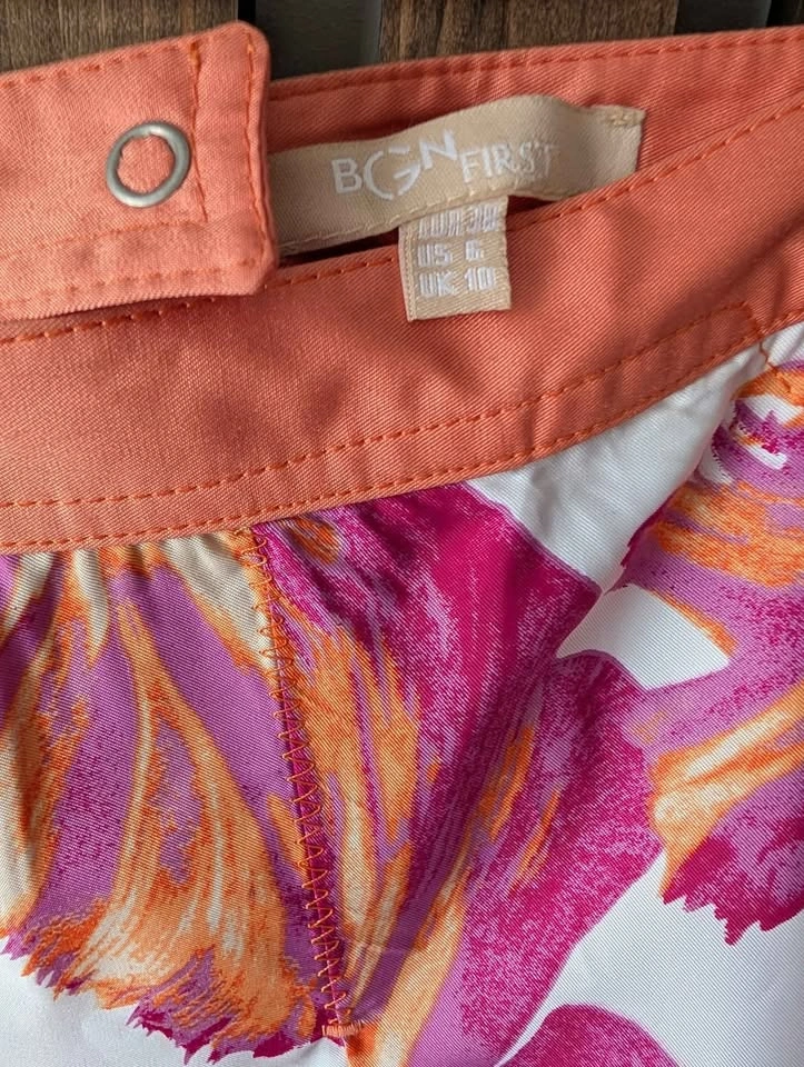 Stunning French Floral A-line Skirt - US6 - photo 4