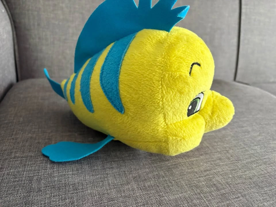 Vintage Disney Flounder Plush – The Little Mermaid / Talks and W - photo 2